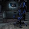 Flash Furniture Leather Gaming Chair, Blue CH-187230-1-BL-GG - alternate 1